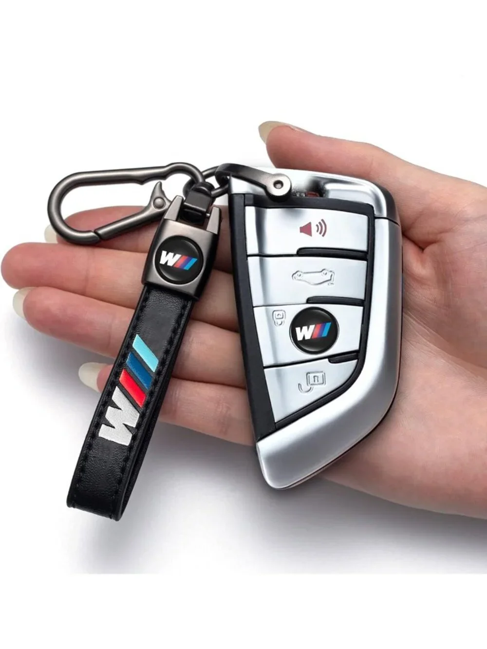 Stylish Leather Car Keychain Keyring | Durable & Chic Accessory for Keys
